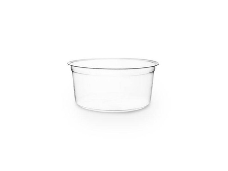 Runder PLA-Behälter, 350 ml, Durchmesser 120 mm, 50 Stück