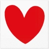 3-lagige Servietten „Red Hearts“, 1/4, 33 x 33 cm, 20 Stück