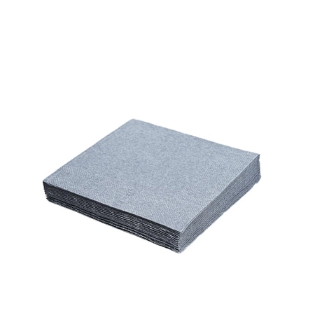 3-lagige silberne Servietten, 1/4, 33 x 33 cm, 20 Stück