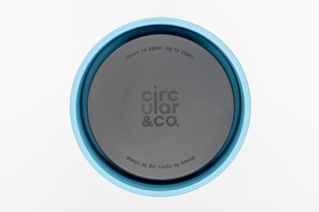 Mehrwegbecher Circular 340 ml, cremefarben & zartes Blau, 1 Stück
