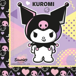 Zweilagige Servietten „Kuromi“, 33 x 33 cm, 20 Stück