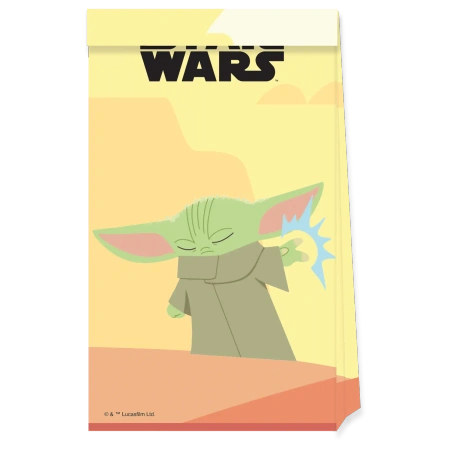 Papiertüten „Star Wars: The Mandalorian“ 16 x 22 cm, 4 Stück
