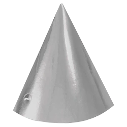 Papierhütchen „Silver Party“, 6 Stück