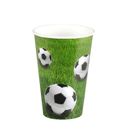 Papierbecher „Football“, 200 ml, Durchmesser 70 mm, 10 Stück