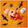 3-lagige Servietten „Funny Halloween“, 1/4, 33 x 33 cm, 20 Stück