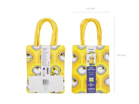 Papiertüten „Minions“ 16 x 22 cm, 4 Stück