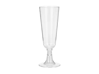 PLA-Champagnergläser, 100 ml, 5,5 x 16 cm, 6 Stück