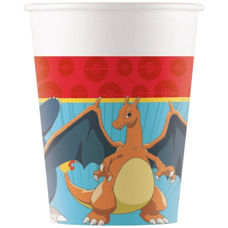 Papierbecher „Pokémon“ 200 ml, 8 Stück