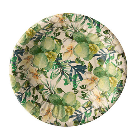 Tiefer Pappteller „Tropic“, 19 cm, 50 Stück