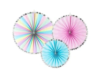Wiederverwendbare Flaggengirlande „Sparkling Balloons“, 2,3 m, 1 Stück