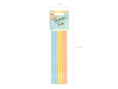 Papierstrohhalme „Sparkling Balloons“, 20 cm, 4 Stück