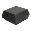 Thermobox für Burger, schwarz, Größe „S“, 13 x 12,5 x 6,2 cm, 50 Stück