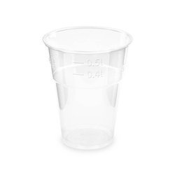 PLA-Becher, 500 ml, Durchmesser 102 mm, 50 Stück