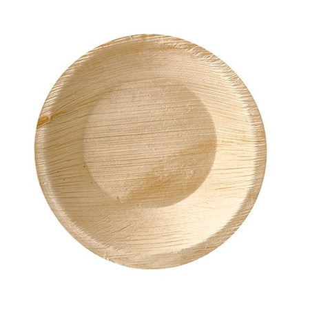 Schale aus Palmblättern, 180 ml, Durchmesser 15 cm, Höhe 3 cm, 25 Stück