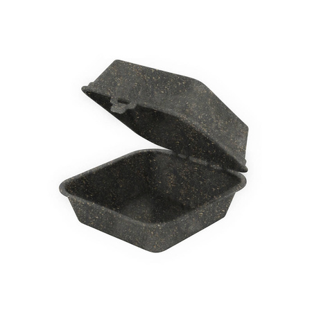 Wiederverwendbare Burgerboxen, schwarz, 16 x 15 x 8,5 cm, 60 Stück