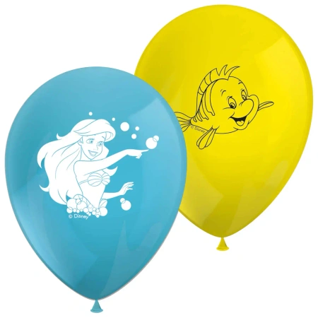 Latexballons „Ariel, die kleine Meerjungfrau“, 28 cm, 8 Stück