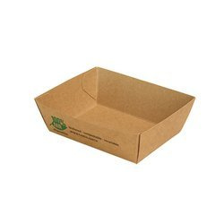 Tiefe Papierschale PURE 9 x 7 x 3,5 cm, 80 Stück