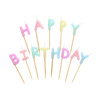 „Happy Birthday“-Geburtstagskerzen mit Aufschrift, 8 cm, 1 Packung