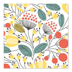 3-lagige Servietten „Vegetal 1/4“, 33 x 33 cm, 20 Stück
