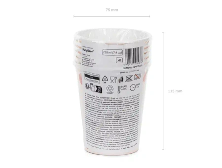 Papierbecher der Feel Good-Serie, 180 ml, Durchmesser 72 mm, 50 Stück