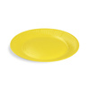 Runder Pappteller, gelb, Durchmesser 23 cm, 10 Stück