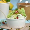 Weißer Pappbecher für Eis, 180 ml, Durchmesser 92 mm, 50 Stück