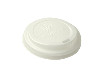 C-PLA-Deckel für Becher, weiß, Durchmesser 72 mm, 50 Stück