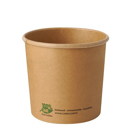 Papiersuppe-Becher, 760 ml, Durchmesser 115 mm, Höhe 11 cm, 25 Stück