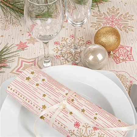 PREMIUM-Papiertischdecke „a'la len“ auf Rolle, „Polaris“, 40 cm x 12 m, 1 Stück