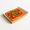 Tiefe Kraftpapier-Schale mit Rand, 20 x 14 x 3 cm, 50 Stück
