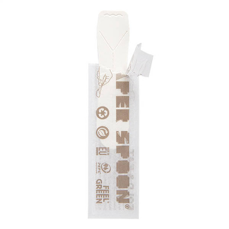 Einzeln verpackte Eislöffel aus Papier, 9,4 cm, 400 Stück