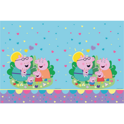 Mehrweg-Tischdecke „Peppa Pig“, 120 x 180 cm, 1 Stück