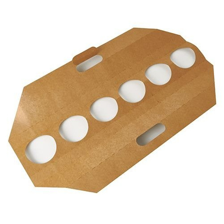Papierhalter für 6 Becher, 30 Stück