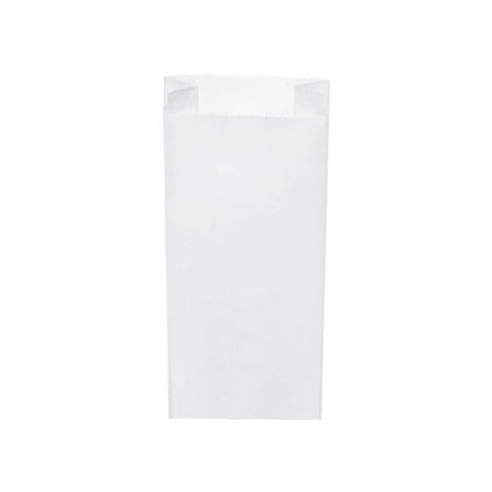 Weiße Papiertüte für Frühstücksbrötchen, 2,5 kg, 15+7 x 35 cm, 1000 Stück