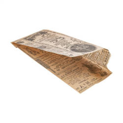 Papiertüte für Hot Dogs „TIMES“ 9+3 x 22 cm, 500 Stück