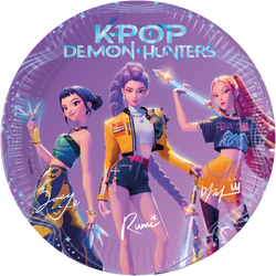 Pappteller „K-POP“, 23 cm, 8 Stück