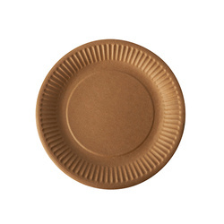 Runder Kraftpapier-Teller, 19 cm, 100 Stück