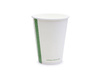 Weißer Vegware-Pappbecher, 350 ml, Durchmesser 90 mm, 50 Stück