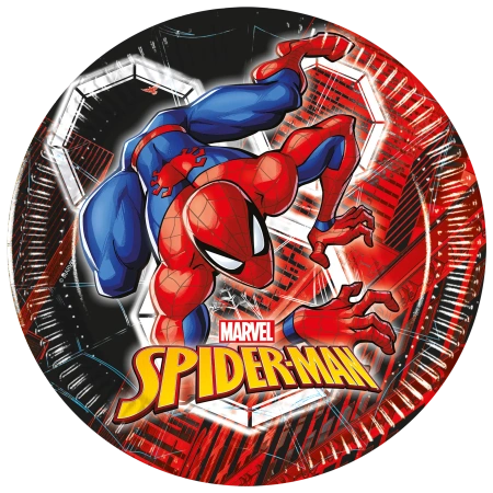 Pappteller „Spider-Man“, 20 cm, 8 Stück