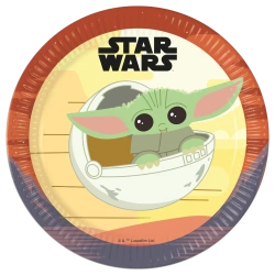 Papierteller „Star Wars: The Mandalorian“, 23 cm, 8 Stück