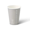 Grauer Pappbecher, Dispersionspapier, „Winter“, 350 ml, Durchmesser 90 mm, 50 Stück