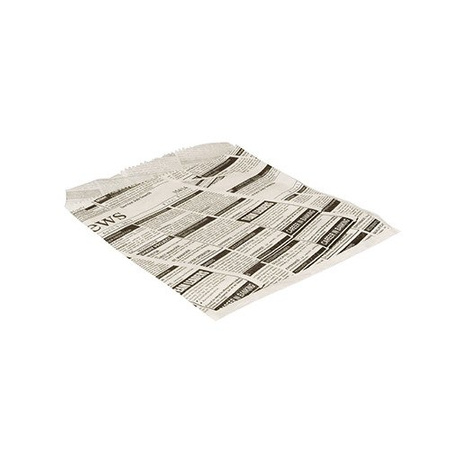 Fettbeständige Hamburger-Papiertüten „Newsprint“, 16 x 18 cm, 1000 Stück