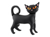Folienballon „Schwarze Katze – Halloween“, 45 × 48 cm, 1 Stk.