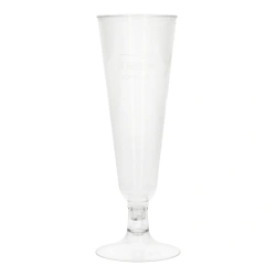 PLA-Champagnergläser, 100 ml, 5,5 x 16 cm, 6 Stück