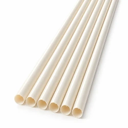 Weiße Papierstrohhalme, 8/197 mm, einzeln verpackt, 800 Stück