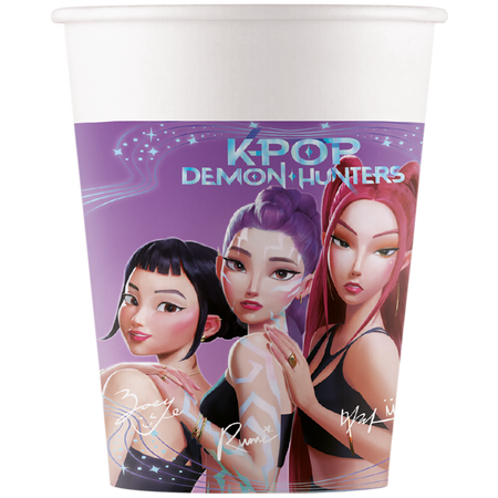 Papierbecher „K-POP“ 200 ml, 8 Stück