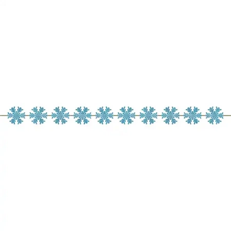 Weihnachtsgirlande aus Papier „Snowflakes“, 1,5 m, 1 Stück