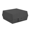 Thermobox für Burger, schwarz, Größe „L“, 14,2 x 13,7 x 6,1 cm, 50 Stück