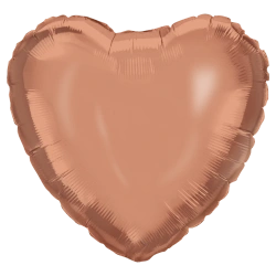 Folienballon „Rose Gold Heart“ 46 cm, 1 Stück