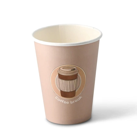 Papierbecher „Coffeebreak“, 350 ml, Durchmesser 90 mm, 50 Stück